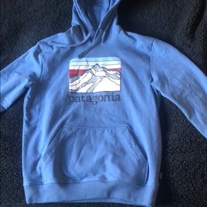 Patagonia Men’s Hoodie Pullover Light Blue